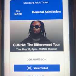 Gunna Tickets WAMU Seattle 5/16