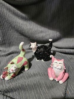 Lacombe Whimsical Cat Figurines Sell together or separate