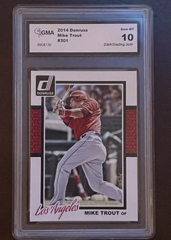 Angels Mike Trout Graded 10 Baseball Card 