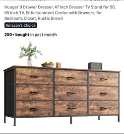 New dresser or tv stand with fabric drawers