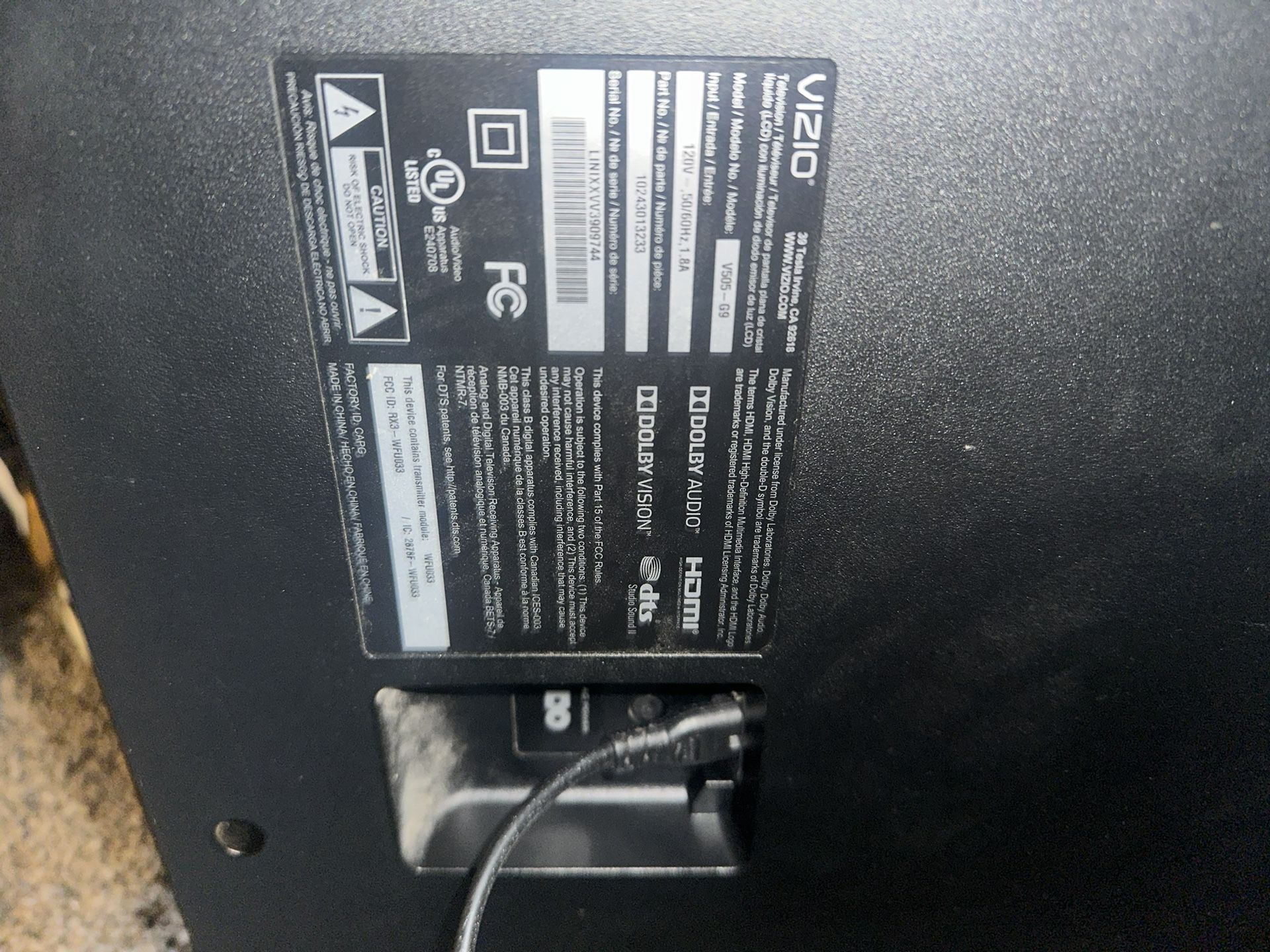 Vizio 50 Inch Tv Used But Works Like New