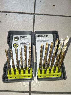 Ryobi New Metal Drill Bits Comes With 22 Bits Firm Price $30