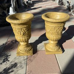New Flower Pots Made Out Of Cement Perfect Gift 