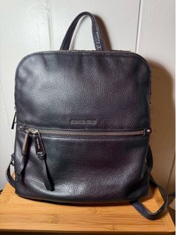 Michael Kors Black Leather Backpack