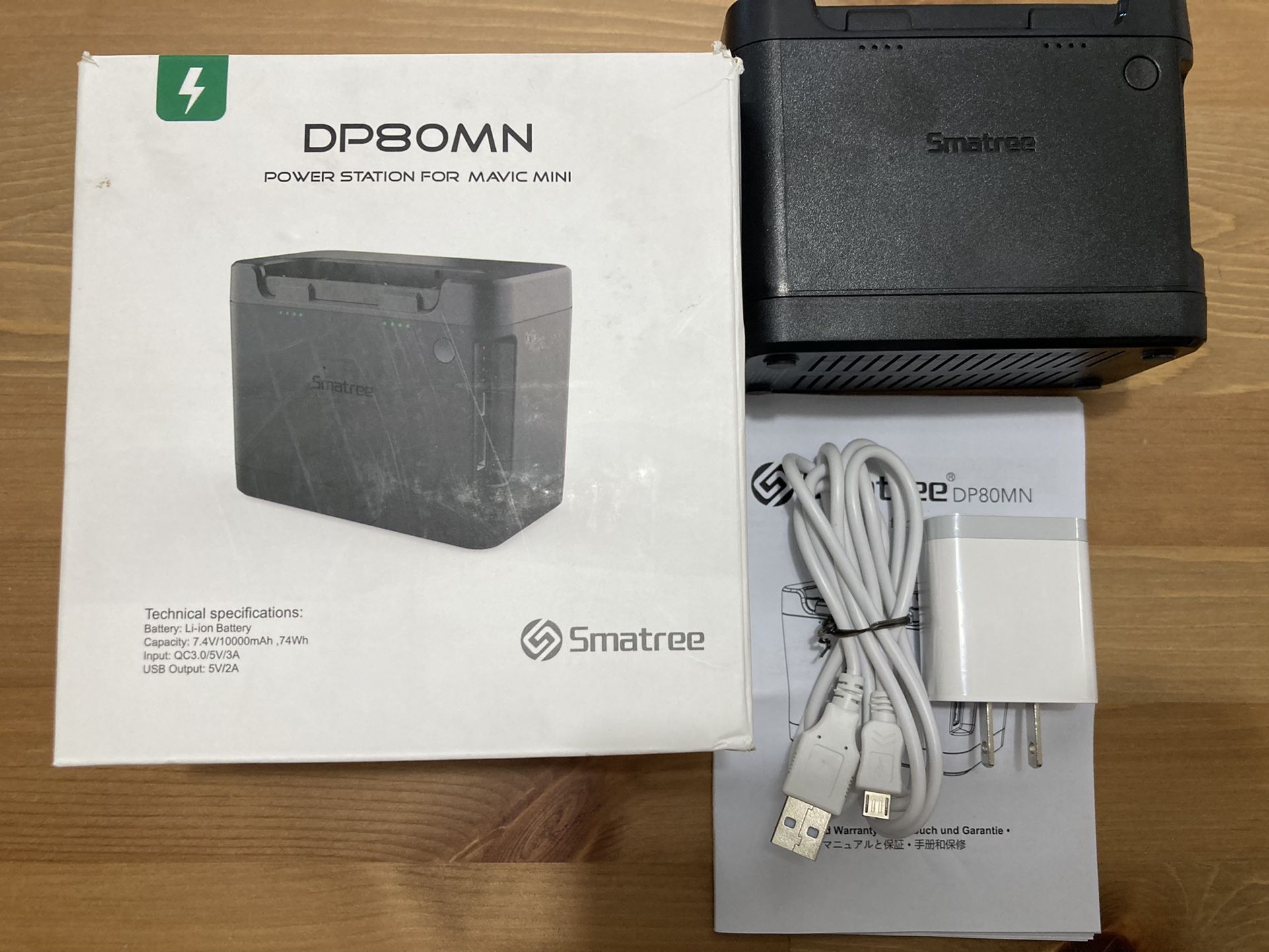 Smatree Portable Charging Station Compatible with DJI Mavic Mini Drone Intelligent Flight Battery (Drone and Batteries are Not Included)