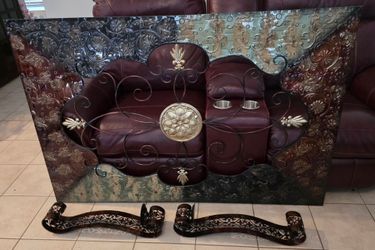 Metal Art w candleholders