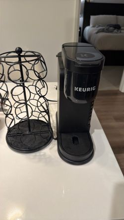 Coffee machine, one cup with holder