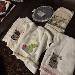 Kitchen Towels Some New And Some Not 