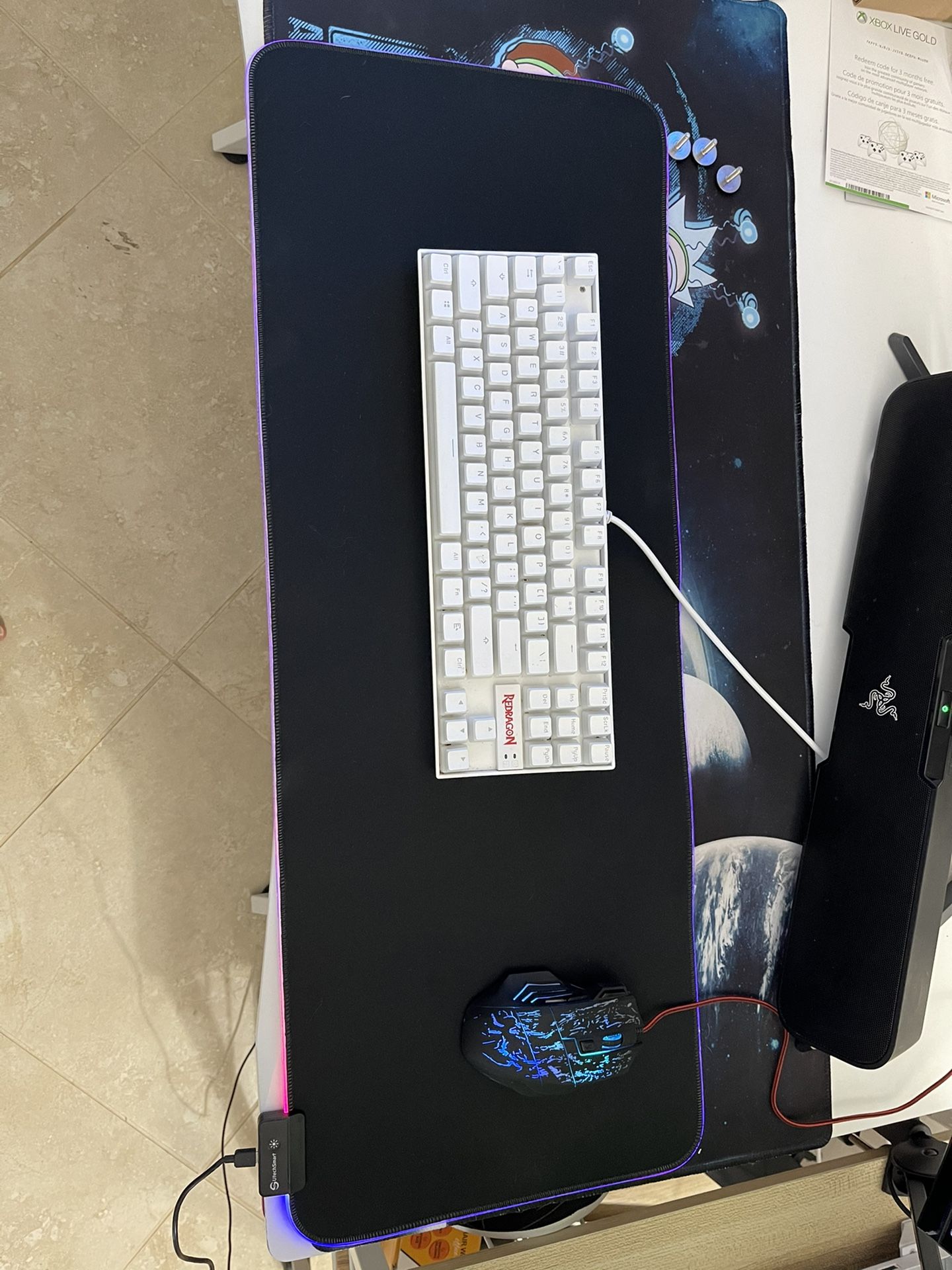 Redragon K552 rgb keyboard white