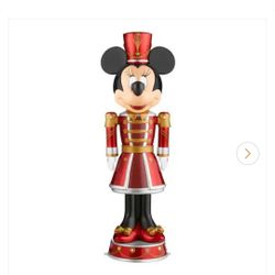 5 ft. LED Holiday Minnie Mouse Nutcracker Holiday Yard Decoration