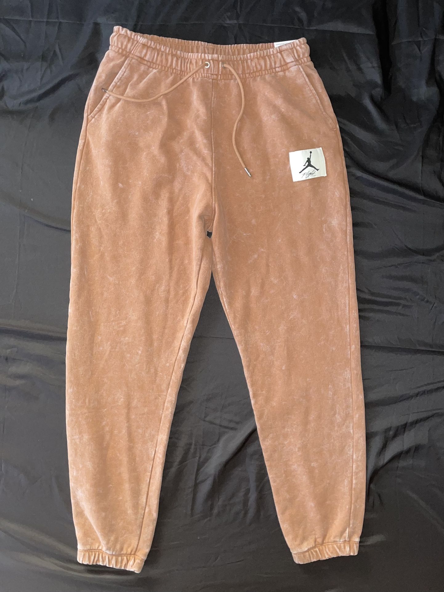 MSRP $85 New Nike Air Jordan Essential Statement Fleece Wash Rust Brown Sweatpants Mens Size Large