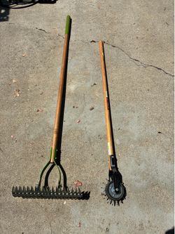 Triangle Wheel Edger & Metal Rake