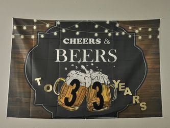 Cheers And Beers Backdrop 