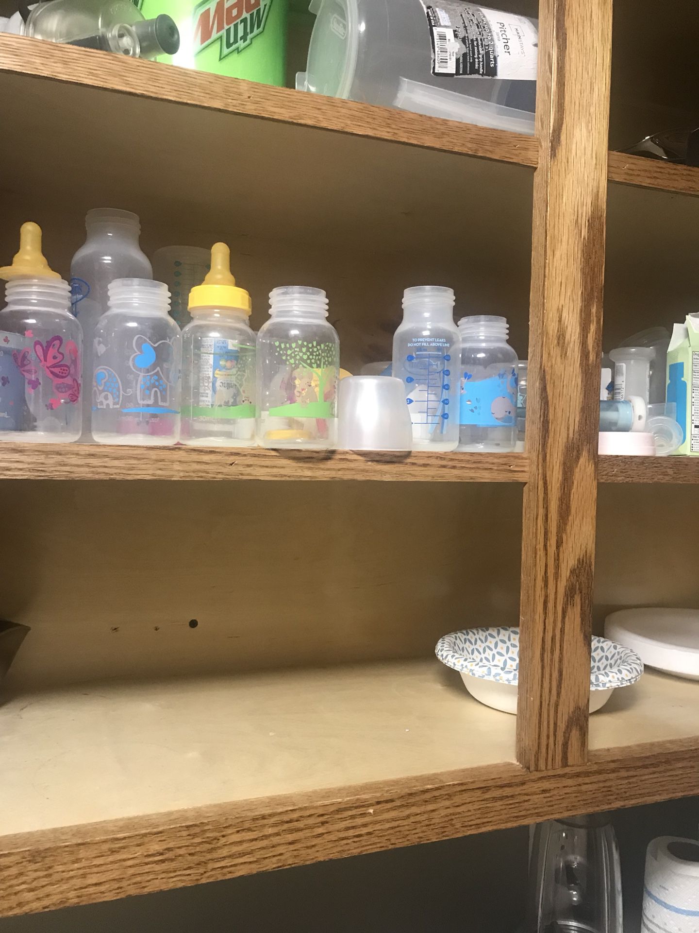 Baby bottles , stroller , car seat , diapers ,ect
