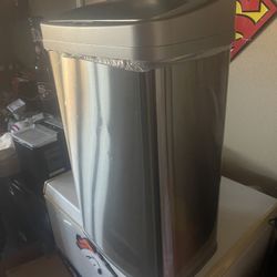 13 Gal. Stainless Steel Touchless Metal Household Trash Can