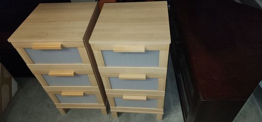 Ikea Ameboma Beech Chest of Drawers