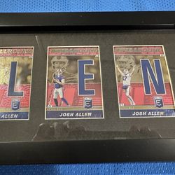 FRAMED 2022 Donruss Elite Josh Allen Spellbound Set PINK Buffalo Bills A L L E N