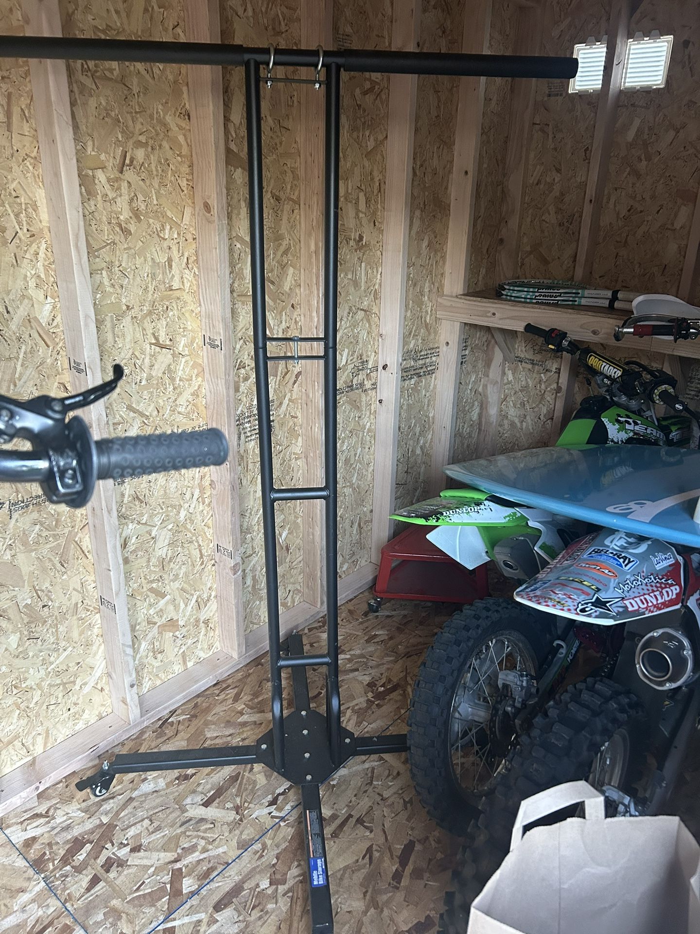 Six bike metal bike rack