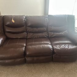 Used Faux Leather Couch