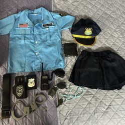 Girls 4t/5t Police Costume