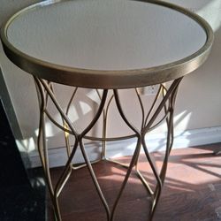 Gold Side Table/ Plant Stand