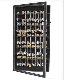 60 Souvenir Spoons Display