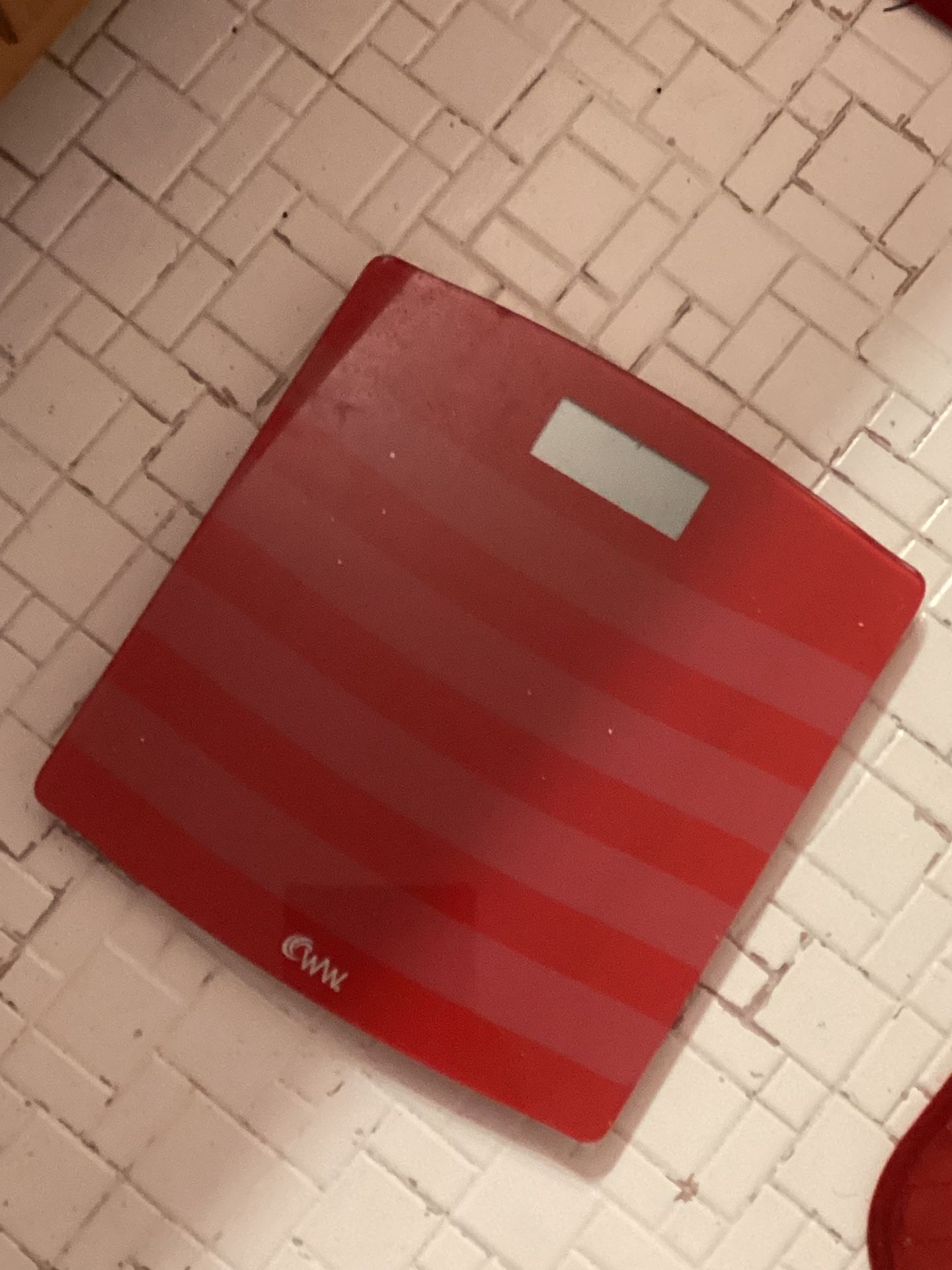 Red Weight Watchers Scale