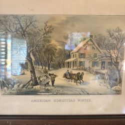 Cute winter vintage frame