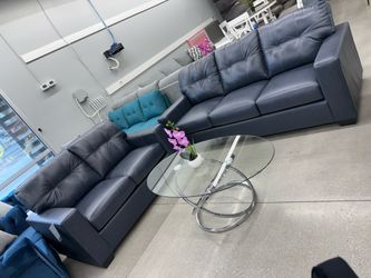 2pc Living Room Set 💙 Dark Blue Color