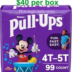 Pull Ups Size 4-5 Boys