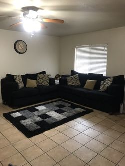 Couches and rug