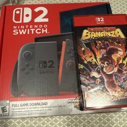 **New** Nintendo Switch 2 Mario Kart + Donkey Kong Bananza