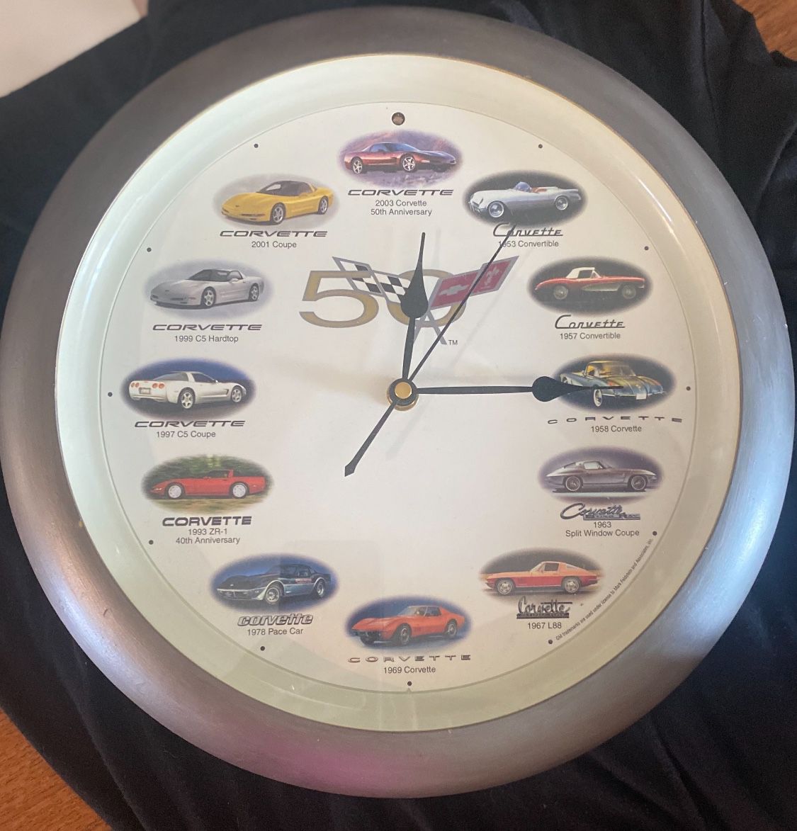 Corvette Collector Clock 