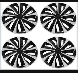 New Universal Hubcap, 15 Inch Impact Resistant Set of 4 Wheel Covers Wheel Protection for Sprint (C86)