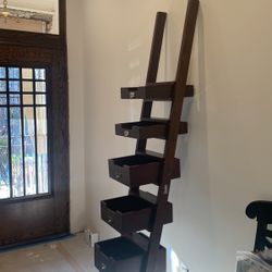 Narrow Ladder Drawers - Cherry Wood