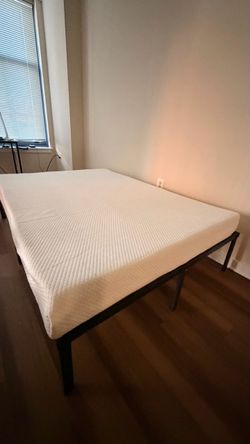 6 inch full size mattress with Metal Platform
