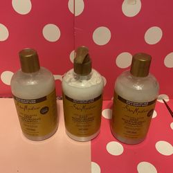 SHEA MOISTURE SHAMPOO AND CONDITIONER.