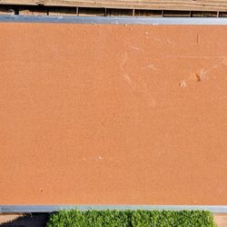 Staples Cork Bulletin Board Aluminum Finish Frame - 3 Foot Width, 2 Foot Height.