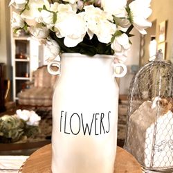 Rae Dunn Large Flowers Vase 