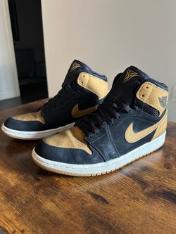 Air Jordan 1 Retro High Melo PE Black Gold Size 11.5