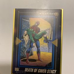 Death Of Gwen Stacy Spider-Man Trading Card 1991