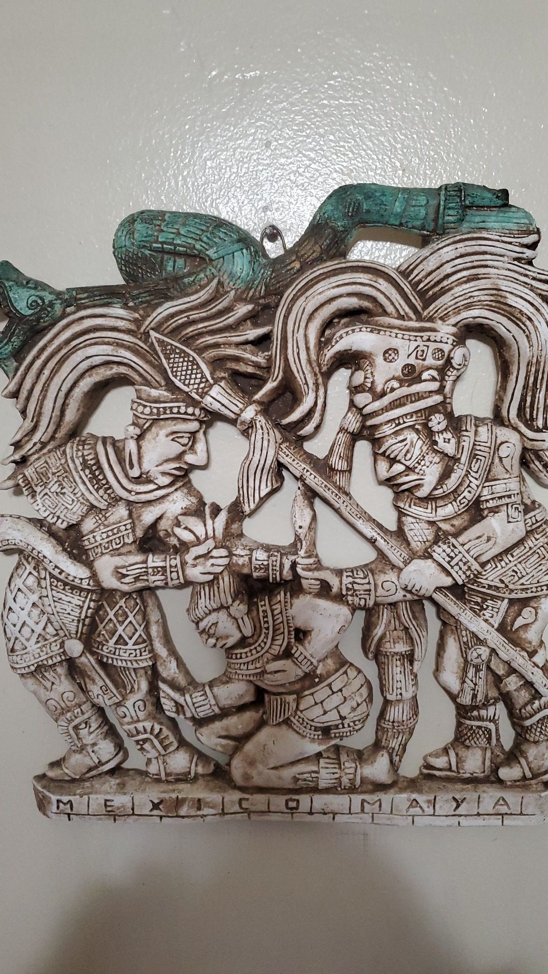 Handcrafted Mayan Sculpture Artwork