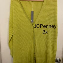 New JCPenney Cardigan/ Sweater 