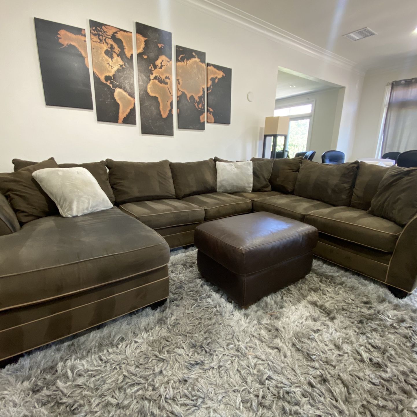 High Quality Microfiber Large Sectional