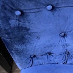 ROYAL BLUE GLASSTOP DINING TABLE!!!