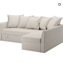 HOLMSUND Sleeper sectional, 3-seat, Nordvalla beige