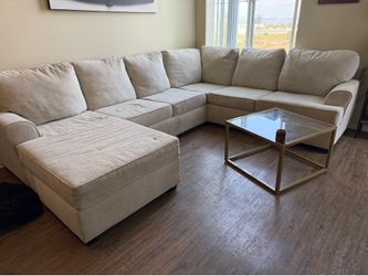 Large L Couch, 2 Piece Sectional, Sofa Chaise, Left arm facing corner