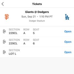 Dodger tickets 