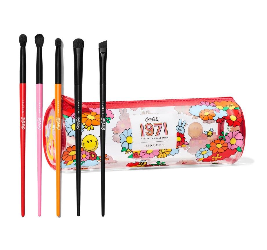 Coca Cola X Morphe Sweep The Peace Brush Set 5 PC 