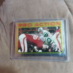 1996 Topps Football Joe Namath Pro Action